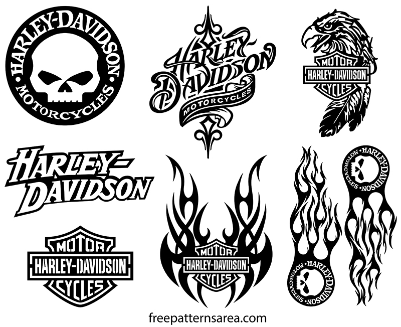 Harley Davidson Symbol Vector Designs Freepatternsarea
