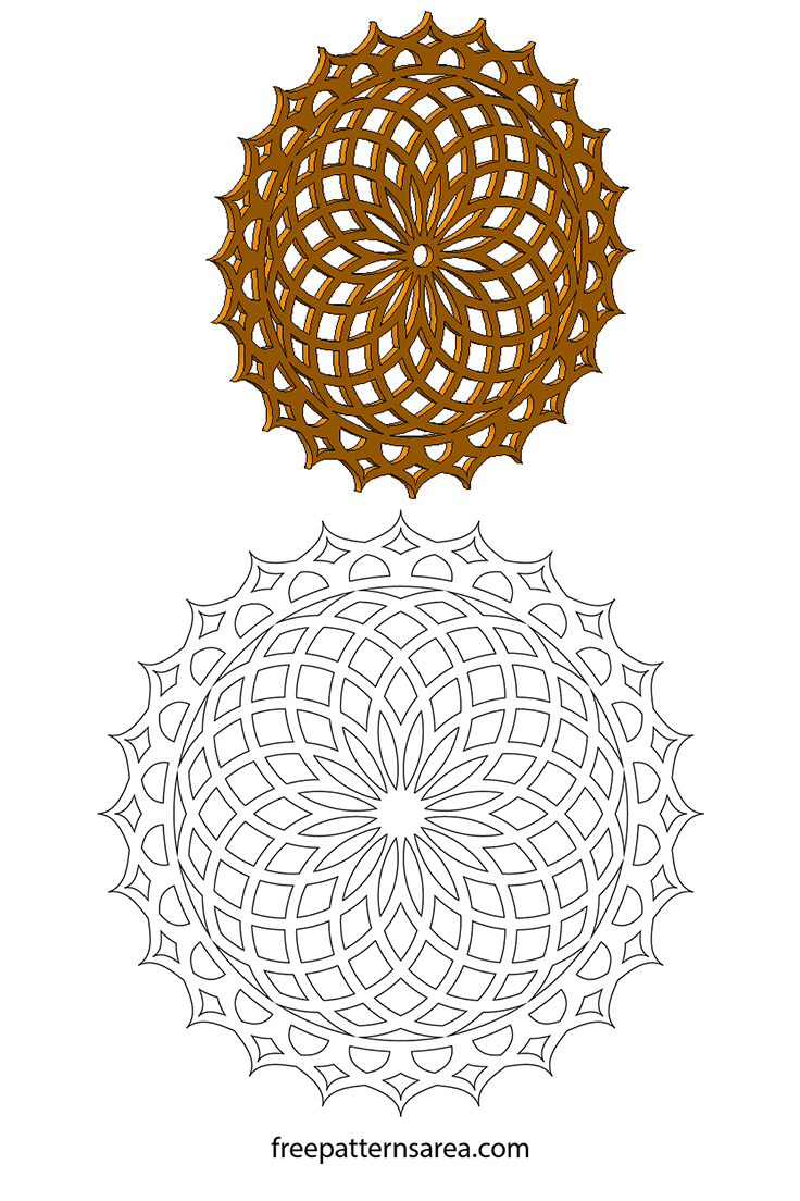 Download Geometric Lotus Mandala Pattern Freepatternsarea