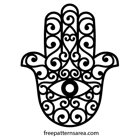 Meaning Of Hamsa Hand Symbol And Free Design Freepatternsarea