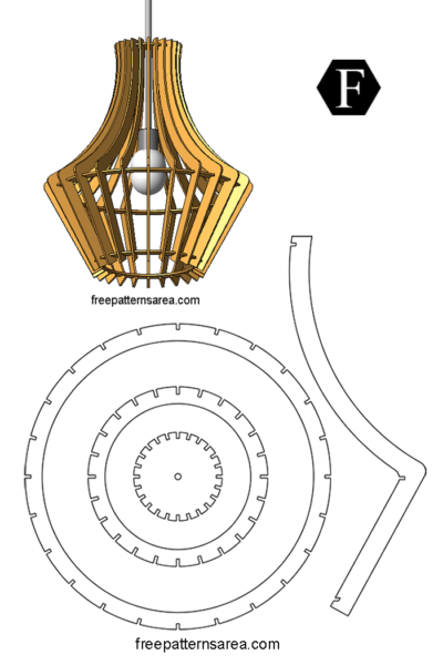 Laser Cut Pendant Light Chandelier Lamp Free Vector cdr Download 