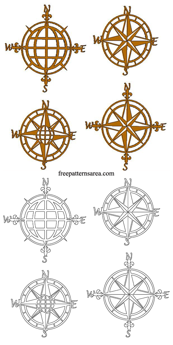 creative compass rose designs