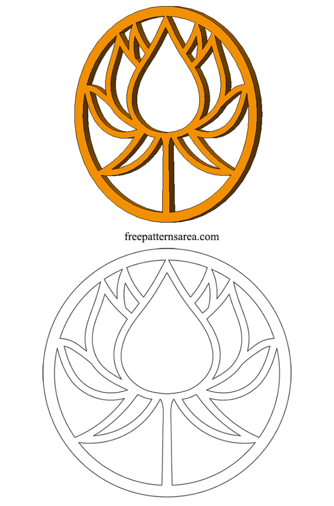 Lotus Symbol Vector | FreePatternsArea