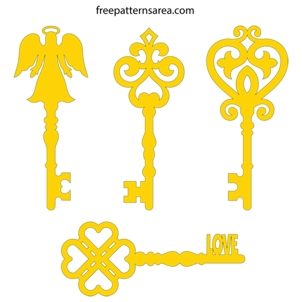 Premium Vector  Old key silhouette treasure symbol secret door icon