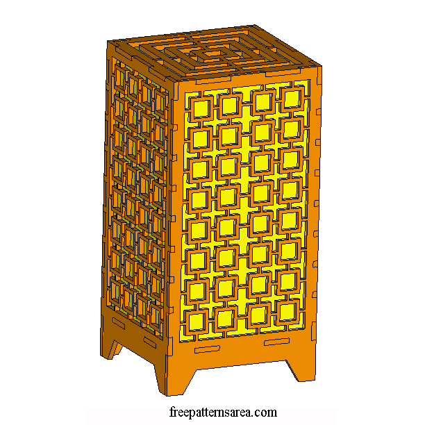Wood Desk Lamp / Laser Cutting Plans Graphic by atacanwoodbox