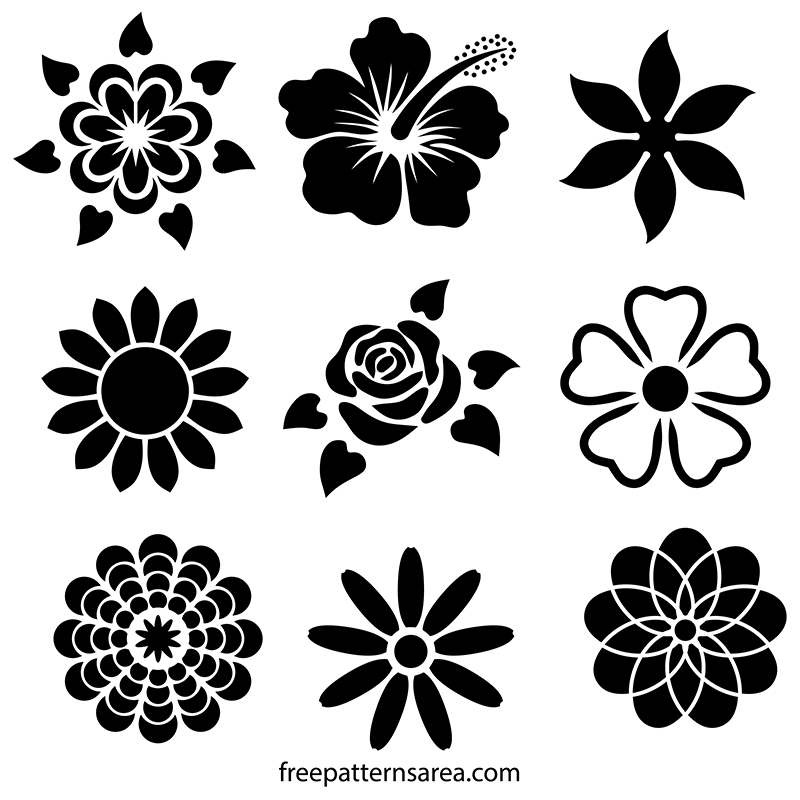 Download Flower Stencil Designs Freepatternsarea