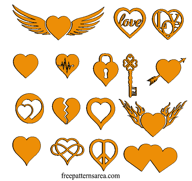 Heart shape symbol of love for greeting Royalty Free Vector