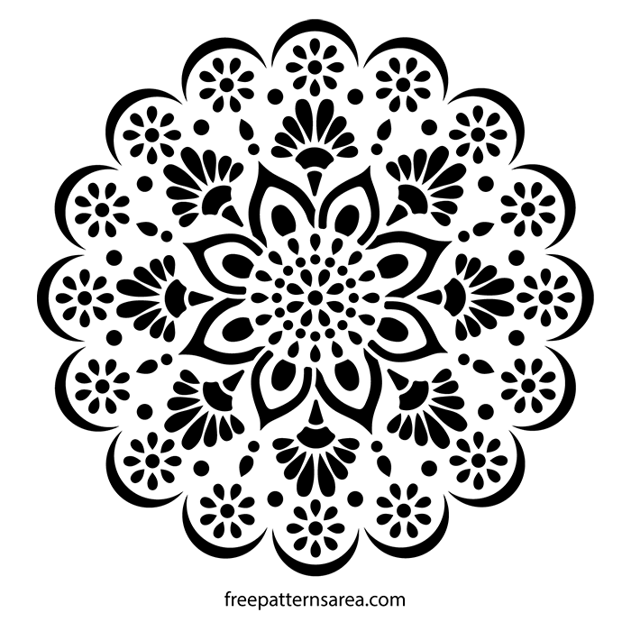 Download Free Mandala Stencil Vector & Printable Patterns