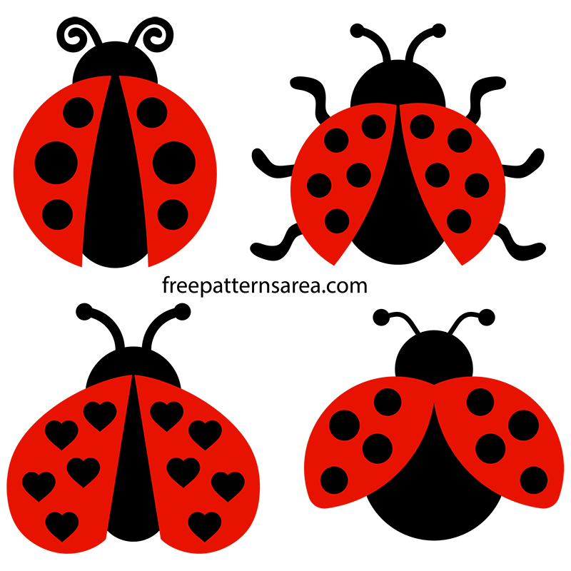 Download Printable Ladybug Clipart Vectors Free Svg Files Freepatternsarea
