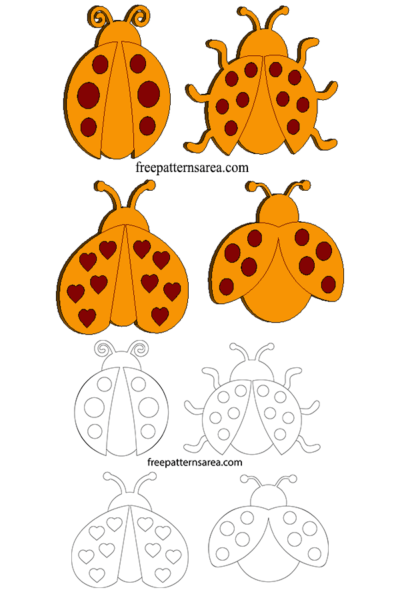 ladybug outline clipart