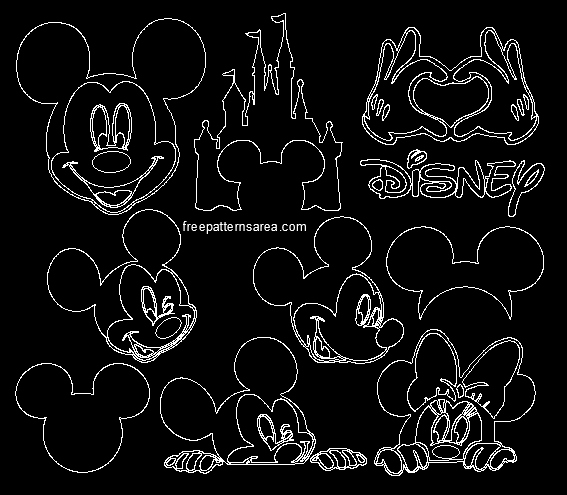 Mickey Mouse Silhouette Vector Images Freepatternsarea