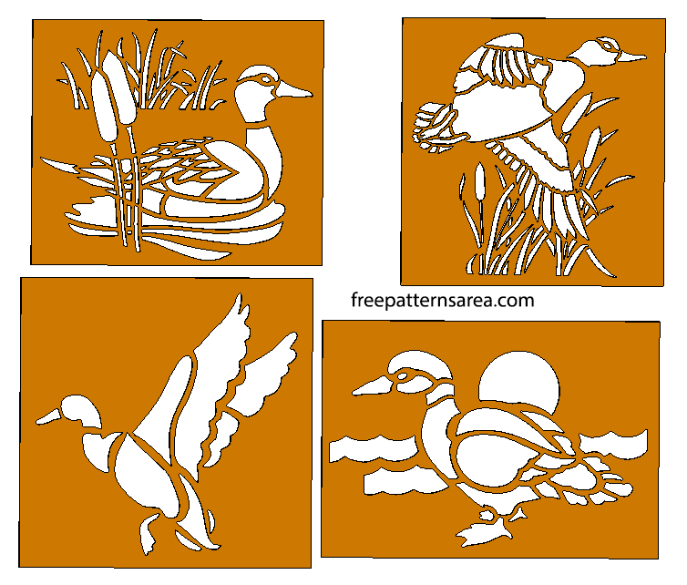 Add a rustic touch to your metalworking or woodworking projects with our laser-cut CNC duck metal-wood stencil templates. Download for free and bring your designs to life.