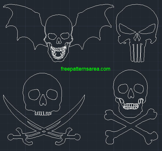 Transparent Skull Clipart Vector Images | FreePatternsArea