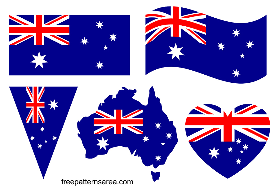 Download Australia Flag Vector Graphic Images Freepatternsarea