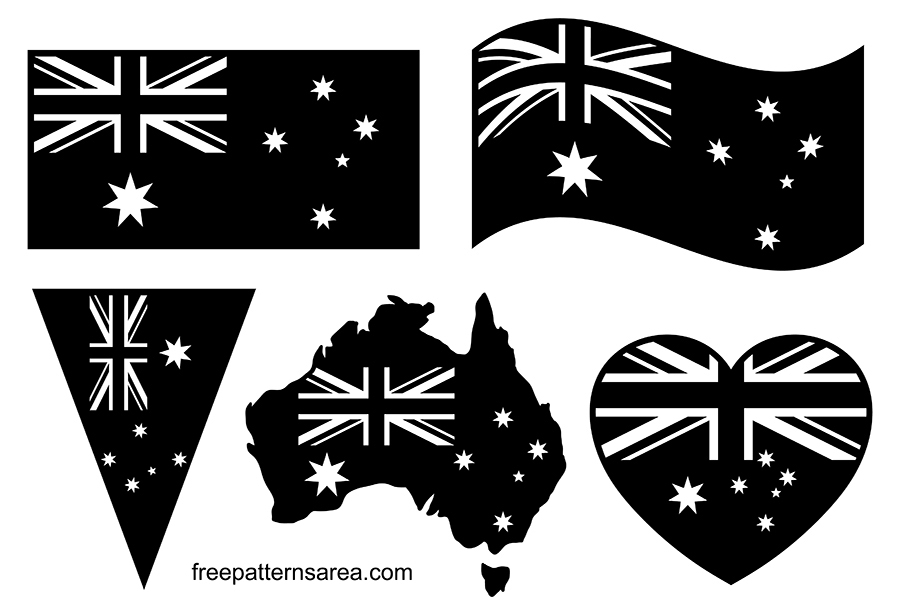 Download Australia Flag Vector Graphic Images | FreePatternsArea