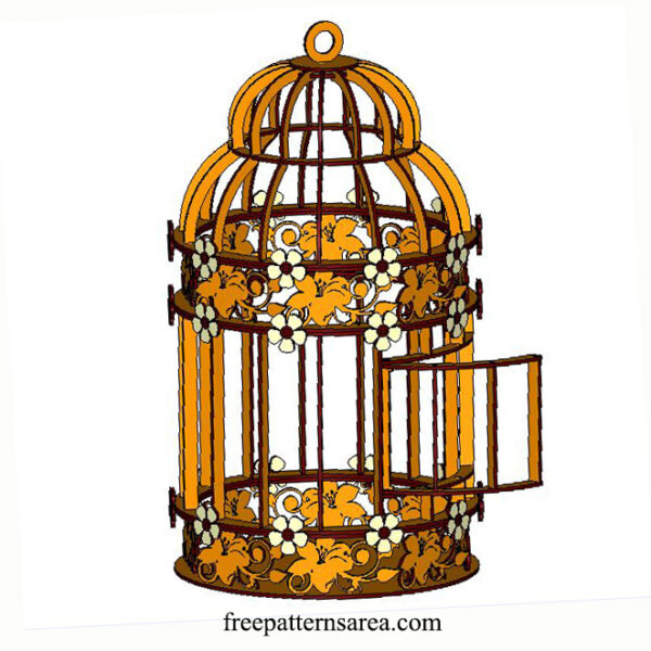 Creative Laser Cutting Idea: Ornamental Hanging Bird Cage