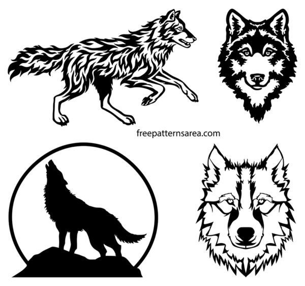 wolf head designs