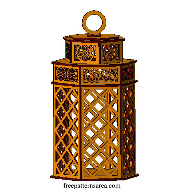 Laser Cut Lamp Template Free Vector cdr Download 
