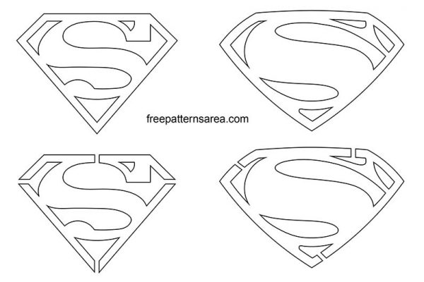 printable superman logo template