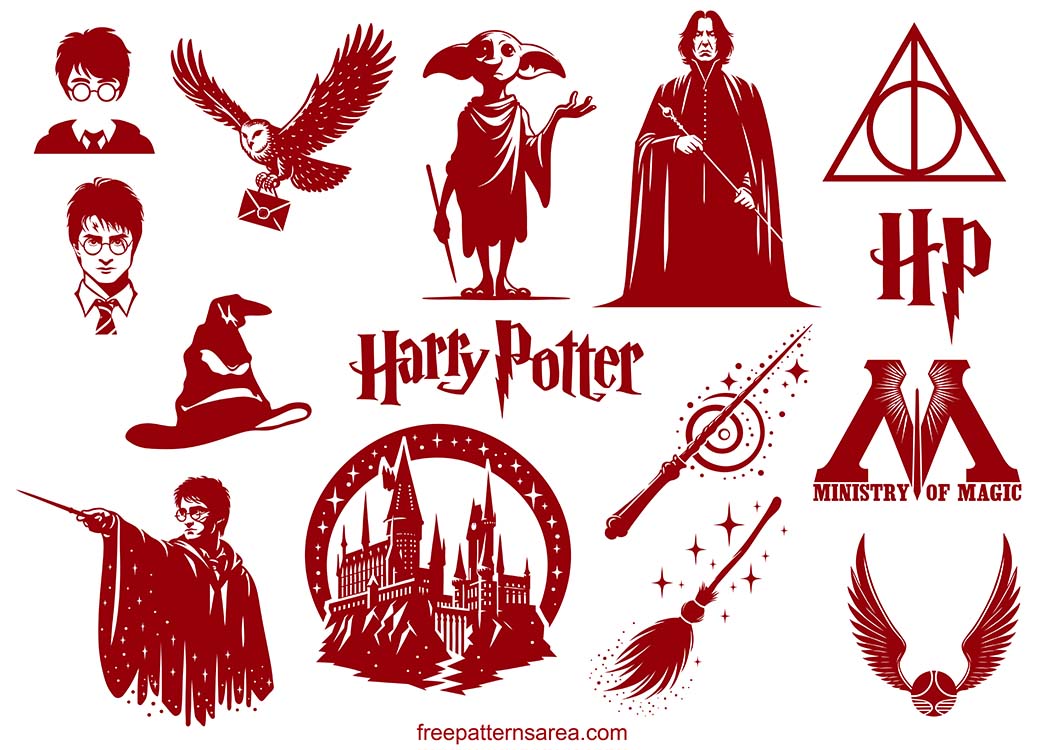 Free downloadable SVG cut files for Cricut and Silhouette crafting machines featuring your favorite Harry Potter characters and symbols. Create personalized t-shirts, mugs, decorations, and more!